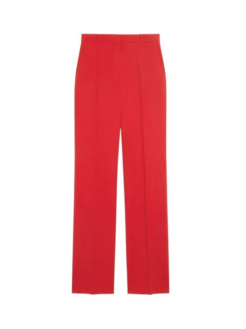 Pantalone Quasar in crepe satin di lana Rosso MAX MARA STUDIO | 2516131081600045